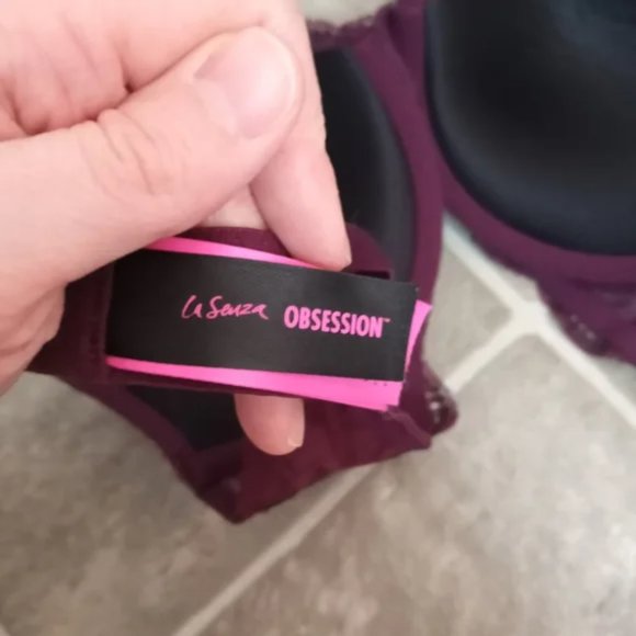 Lace Pattern La Senza Obsession Bra Sz 32D - Picture 3 of 8